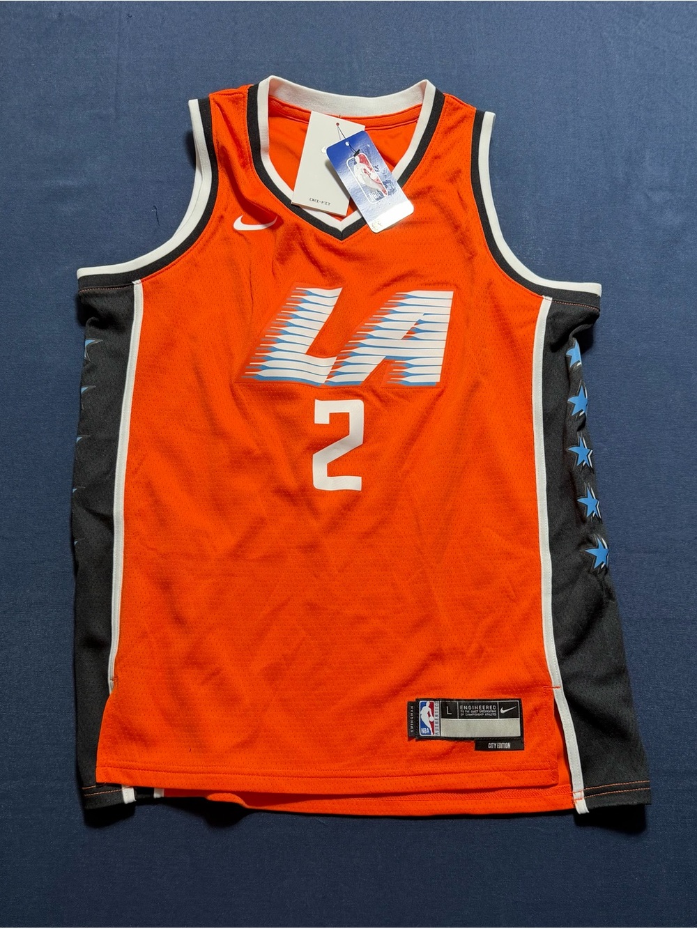 Nike 100% Polyester Size Large NWT Kawhi Leonard Los Angeles Clippers City Editi